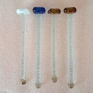 Hand Blown glass stirrers